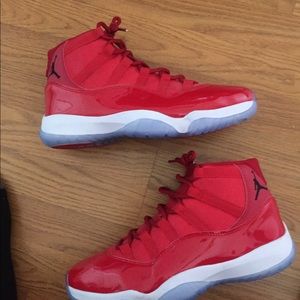 Red Jordan 11s